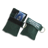 FASTAID CPR FACE SHIELD DISPOSABLE NON-RETURN VALVE PACKED IN KEY RING BAG